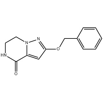 2-(Benzýloxý)-6,7-díhýdrópýrasóló[1,5-a]pýrasín-4(5H)-ón CAS nr.:1520086-60-5