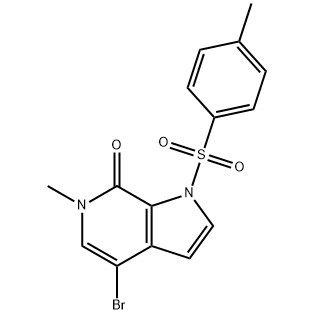 4-bróm-6-metýl-1-tósýl-1H-pýrróló[2,3-c]pýridín-7(6H)-ón CAS nr. :1445993-87-2