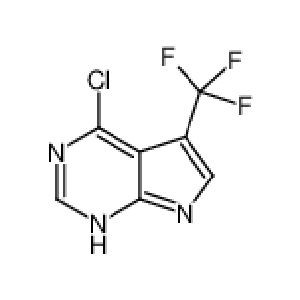 4-Klór-5-(tríflúormetýl)-7H-pýrróló[2,3-d]pýrimídín CAS nr.: 1211520-73-8